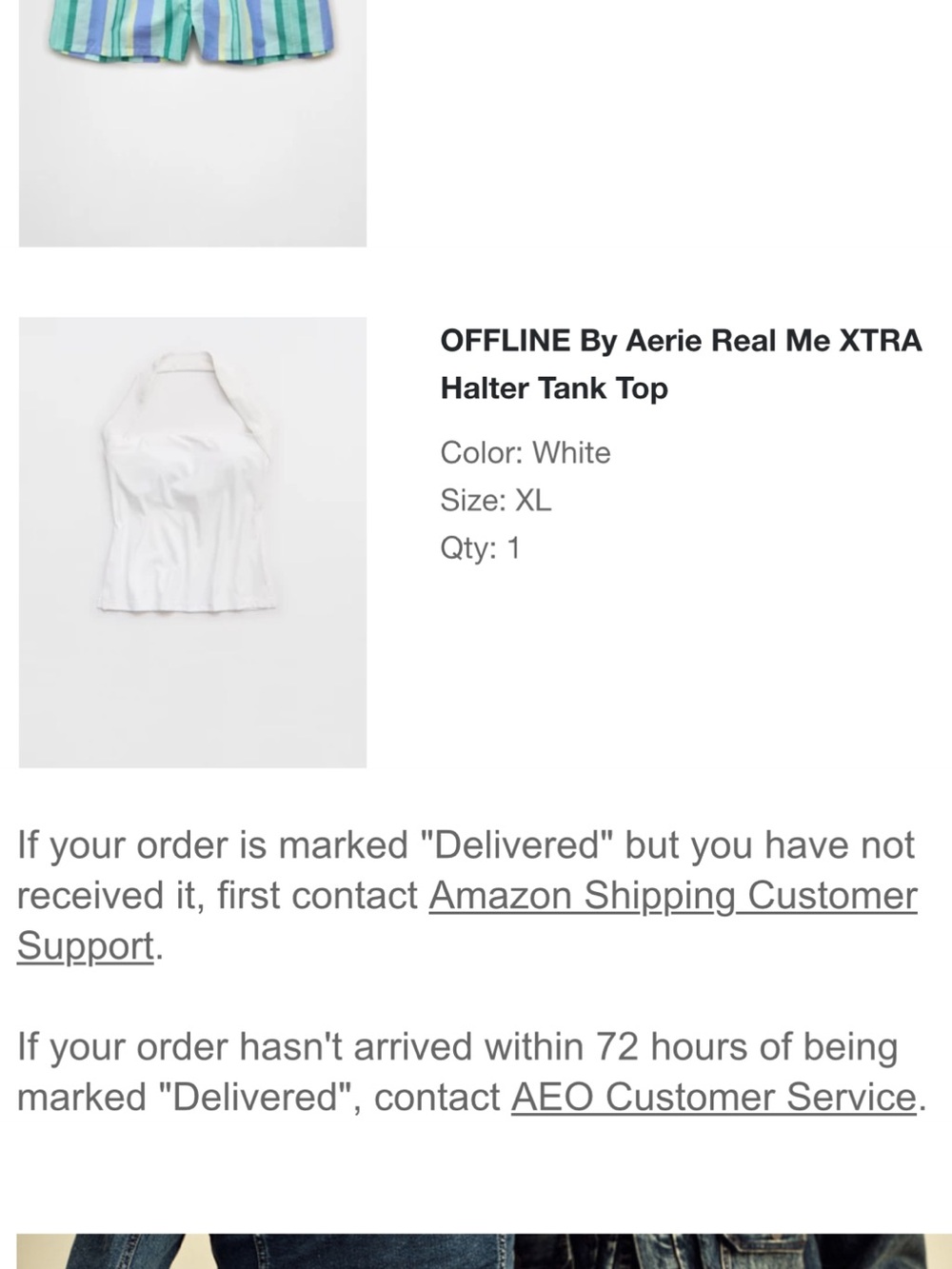 OFFLINE by Aerie halter tank top NWT - Picture 2 of 5
